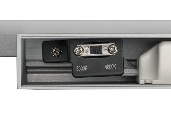 GLENOS® 60, Indoor LED Spiegelleuchte grau CCT switch 3000/4000 K