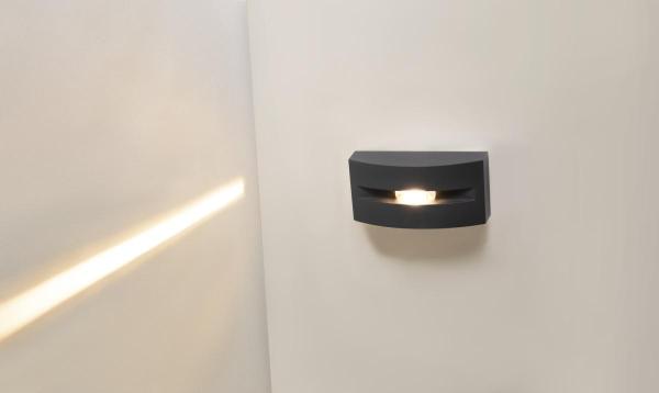 OUT-BEAM FRAME CW, Outdoor LED Wand- und Deckenaufbauleuchte anthrazit 3000 K