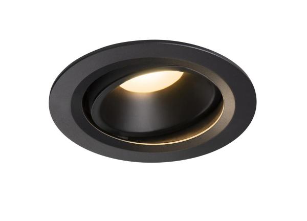 NUMINOS® MOVE DL L, Indoor LED Deckeneinbauleuchte schwarz/schwarz 3000 K 20° dreh- und schwenkbar