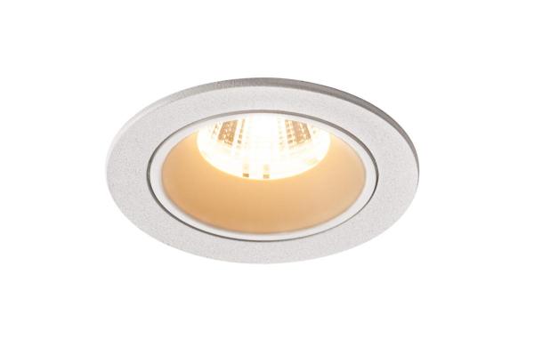 NUMINOS® DL S, Indoor LED Deckeneinbauleuchte weiß/weiß 2700 K 40° inkl. Blattfedern