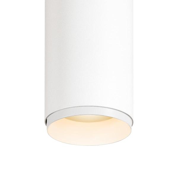 NUMINOS® S CL, PHASE, Deckenaufbauleuchte, 3000 K, 8 Watt, Phasenabschnitt, 36°, matt weiß / matt schwarz