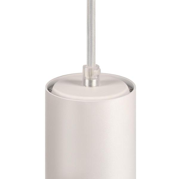 NUMINOS® S PD, PHASE, Pendelleuchte, Pendellänge 250 cm, 2700 K, 8 Watt, 60°, Phasenabschnitt, matt weiß / matt schwarz