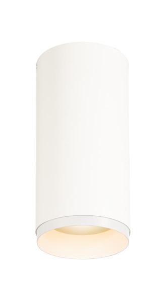 NUMINOS® M CL, PHASE, Deckenaufbauleuchte, 3000 K, 14 Watt, Phasenabschnitt, 36°, matt weiß / matt schwarz