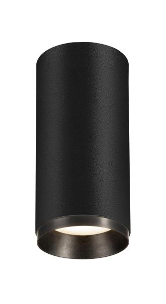 NUMINOS® M CL, PHASE, Deckenaufbauleuchte, 4000 K, 14 Watt, Phasenabschnitt, 36°, matt schwarz