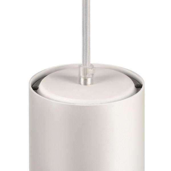 NUMINOS® M PD, PHASE, Pendelleuchte, Pendellänge 250 cm, 4000 K, 14 Watt, 36°, Phasenabschnitt, matt weiß / matt schwarz