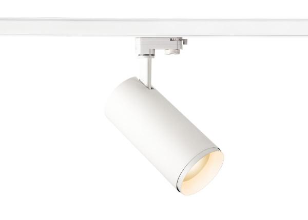 NUMINOS® L 3Ph., PHASE, 3~ Spot, zylindrisch, 3000 K, 20 Watt, Phasenabschnitt, 36°, matt weiß / matt schwarz
