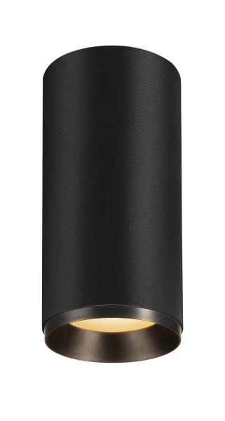 NUMINOS® L CL, PHASE, Deckenaufbauleuchte, 2700 K, 20 Watt, Phasenabschnitt, 24°, matt schwarz