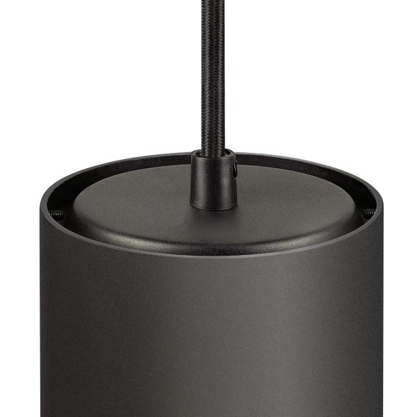 NUMINOS® L PD, PHASE, Pendelleuchte, Pendellänge 250 cm, 4000 K, 20 Watt, 36°, Phasenabschnitt, matt schwarz