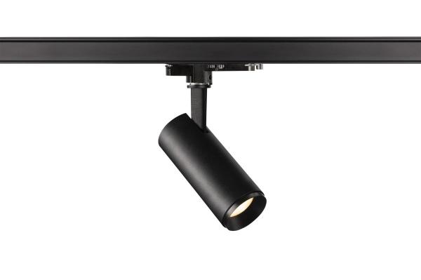 NUMINOS® S 3Ph., DALI, 3~ Spot, zylindrisch, 3000 K, 7,8 Watt, DALI, 36°, matt schwarz