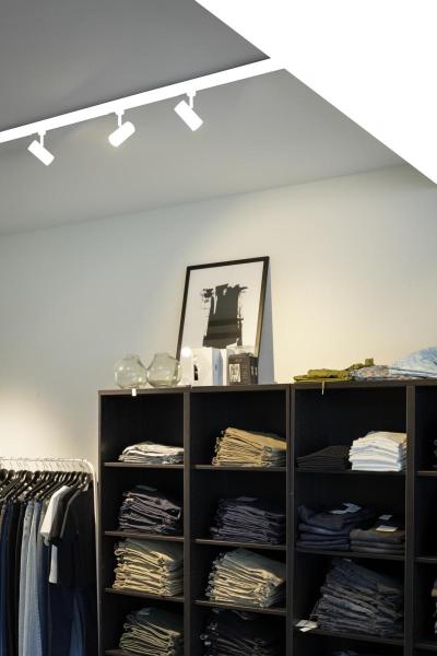 NUMINOS® S 3Ph., DALI, 3~ Spot, zylindrisch, 3000 K, 7,8 Watt, DALI, 36°, matt weiß / matt schwarz