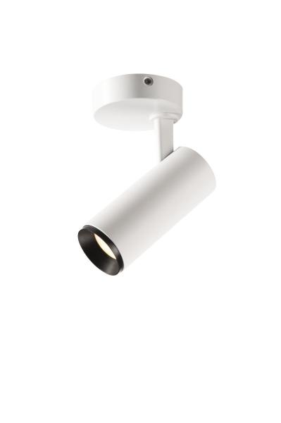 NUMINOS® S CW, DALI, Deckenaufbauleuchte, 4000 K, 7,8 Watt, DALI, 60°, matt weiß / matt schwarz