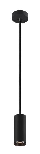NUMINOS® S PD, DALI, Pendelleuchte, Pendellänge 250 cm, 2700 K, 7,8 Watt, 36°, DALI, matt schwarz