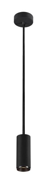 NUMINOS® S PD, DALI, Pendelleuchte, Pendellänge 250 cm, 3000 K, 7,8 Watt, 36°, DALI, matt schwarz