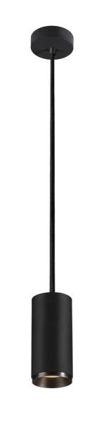 NUMINOS® M PD, DALI, Pendelleuchte, Pendellänge 250 cm, 2700 K, 13 Watt, 36°, DALI, matt schwarz