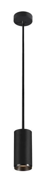 NUMINOS® M PD, DALI, Pendelleuchte, Pendellänge 250 cm, 3000 K, 13 Watt, 60°, DALI, matt schwarz