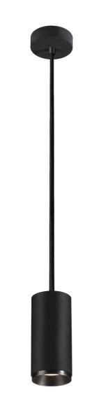 NUMINOS® M PD, DALI, Pendelleuchte, Pendellänge 250 cm, 4000 K, 13 Watt, 60°, DALI, matt schwarz