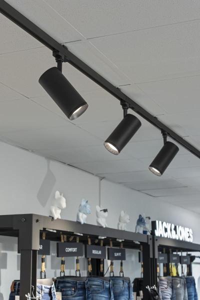 NUMINOS® L 3Ph., DALI, 3~ Spot, zylindrisch, 3000 K, 19 Watt, DALI, 60°, matt schwarz