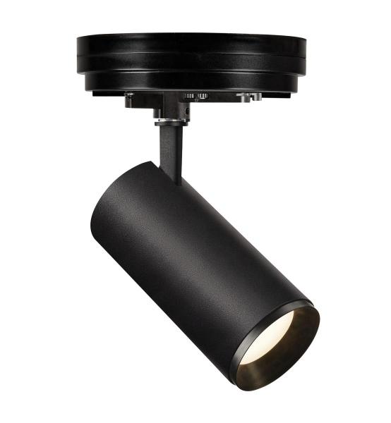 NUMINOS® L 3Ph., DALI, 3~ Spot, zylindrisch, 4000 K, 19 Watt, DALI, 24°, matt schwarz