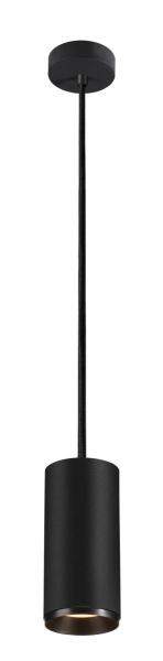 NUMINOS® L PD, DALI, Pendelleuchte, Pendellänge 250 cm, 3000 K, 19 Watt, 24°, DALI, matt schwarz