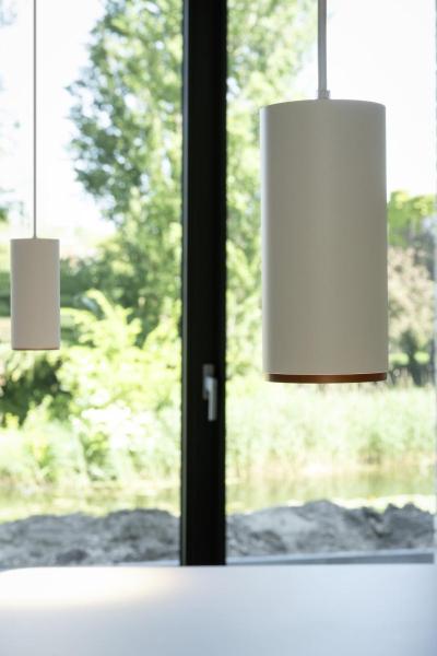 NUMINOS® L PD, DALI, Pendelleuchte, Pendellänge 250 cm, 3000 K, 19 Watt, 36°, DALI, matt weiß / matt schwarz