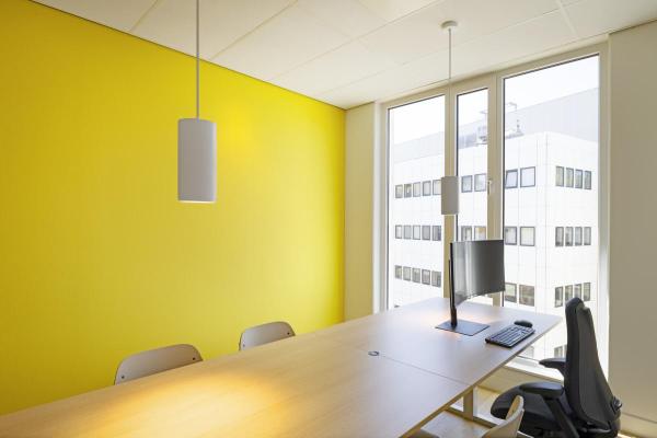 NUMINOS® L PD, DALI, Pendelleuchte, Pendellänge 250 cm, 3000 K, 19 Watt, 36°, DALI, matt weiß / matt schwarz