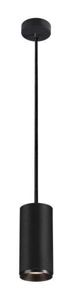 NUMINOS® L PD, DALI, Pendelleuchte, Pendellänge 250 cm, 4000 K, 19 Watt, 60°, DALI, matt schwarz