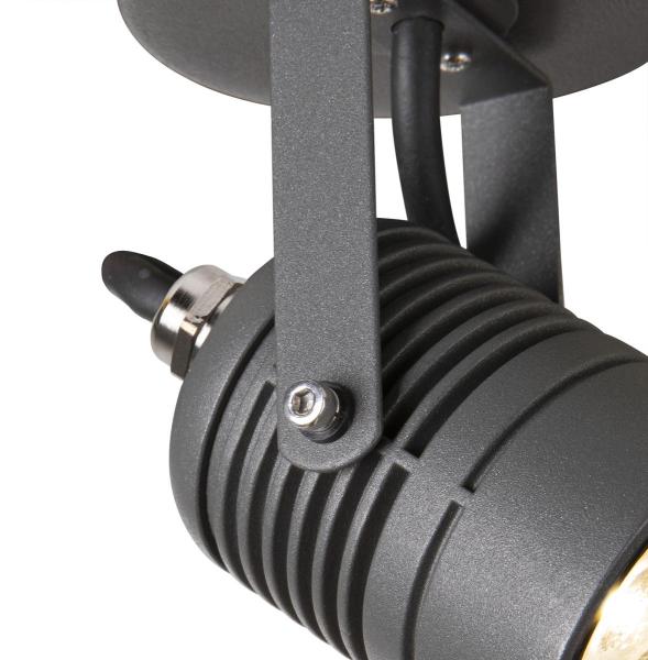 LED SPOT, Outdoor LED Wandaufbauleuchte anthrazit 3000 K