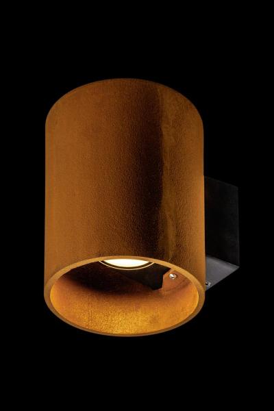 RUSTY© UP/DOWN, Outdoor LED Wandaufbauleuchte rund rost CCT switch 3000/4000 K