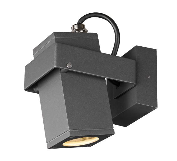 THEO BRACKET, Outdoor Wand- und Deckenaufbauleuchte QPAR51 anthrazit