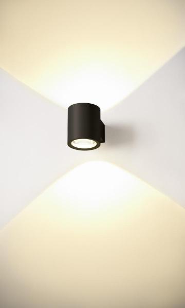 OCULUS UP/DOWN, Indoor LED Wandaufbauleuchte schwarz 2000-3000 K