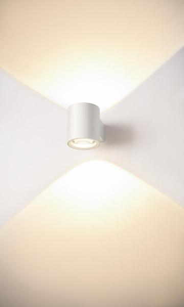 OCULUS UP/DOWN, Indoor LED Wandaufbauleuchte weiß 2000-3000 K