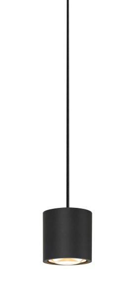 OCULUS, Indoor LED Pendelleuchte single schwarz DIM-TO-WARM 2000-3000 K