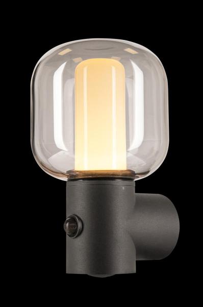 OVALISK SENSOR, Outdoor LED Wandaufbauleuchte anthrazit CCT switch 3000/4000 K