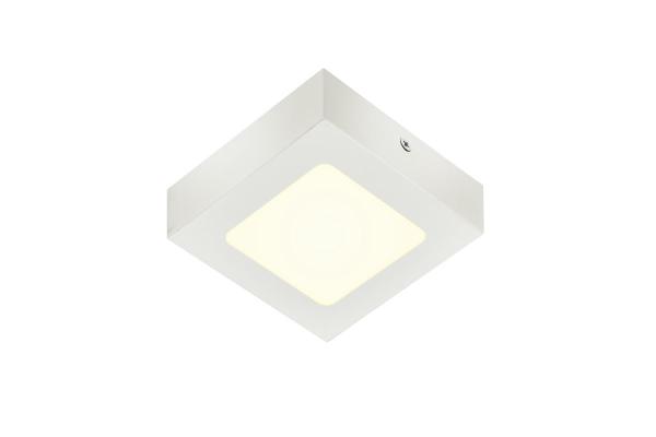 SENSER 12, Indoor LED Wand- und Deckenaufbauleuchte eckig weiß 4000 K