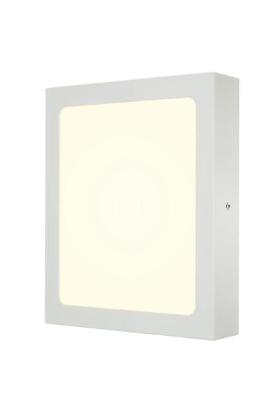 SENSER 24, Indoor LED Wand- und Deckenaufbauleuchte eckig weiß 4000 K