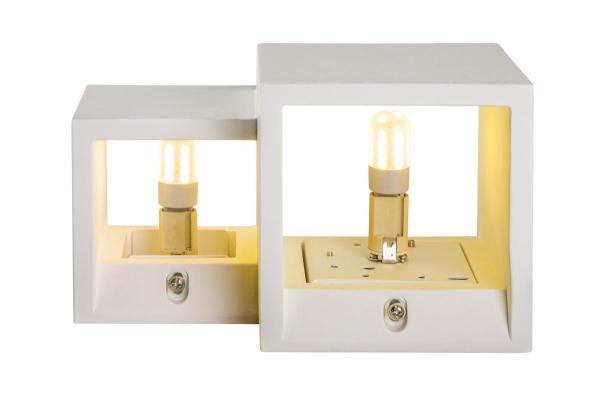 PLASTRA, Indoor Wandaufbauleuchte QT14 weiß