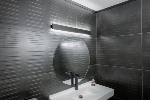 DIRETO 60, Indoor LED Wandaufbauleuchte schwarz CCT switch 2700/3000 K