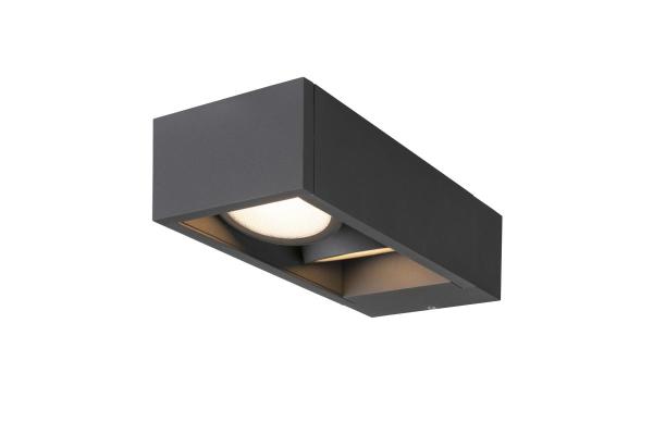 ESKINA FRAME, Outdoor LED Wandaufbauleuchte double anthrazit CCT switch 3000/4000 K