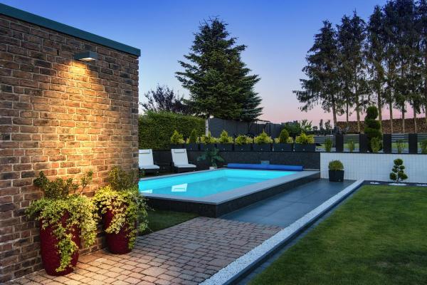 ESKINA FRAME, Outdoor LED Wandaufbauleuchte double anthrazit CCT switch 3000/4000 K