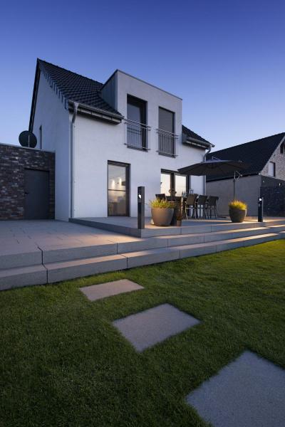 ESKINA FRAME 75, Outdoor LED Stehleuchte double anthrazit CCT switch 3000/4000 K