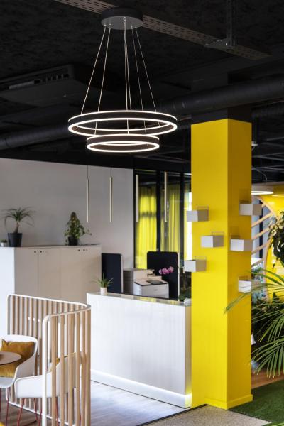 ONE DOUBLE PD DALI UP/DOWN, Indoor LED Pendelleuchte schwarz CCT switch 3000/4000 K