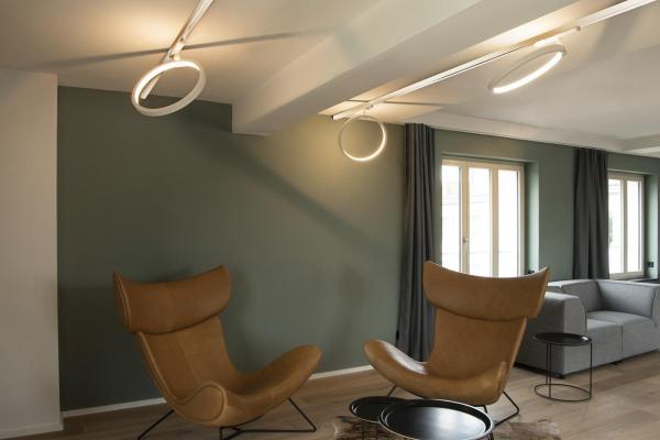 3~ ONE 40 TRACK DALI, 3 Phasen System Leuchte weiß 3000 K