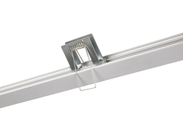 GRAZIA 20 Montagefeder, chrom / aluminium, 2 Stück