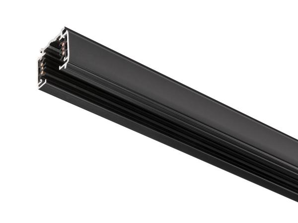 S-TRACK 3 Phasen Aufbauschiene, DALI, PHASE, 1 m, schwarz