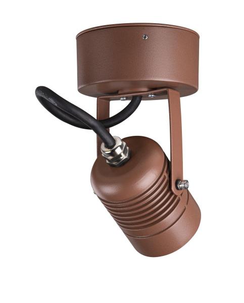 LED SPOT, Outdoor LED Wandaufbauleuchte rost 3000 K