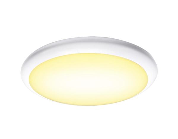 RUBA 42, Outdoor LED Wand- und Deckenaufbauleuchte weiß CCT switch 3000/4000 K