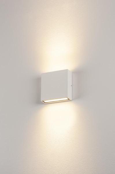 BIG QUAD UP/DOWN, Wandleuchte, weiss