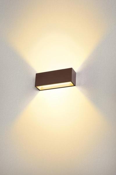 SITRA L, LED Outdoor Wandaufbauleuchte, rost farbend, CCT switch 3000/4000 K