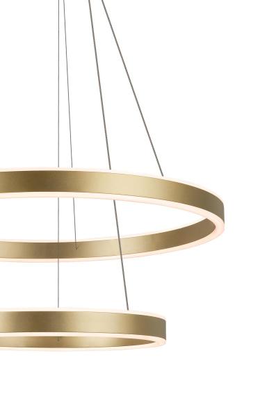 ONE DOUBLE, Pendelleuchte messing 35 W 2700/3000 K 130°