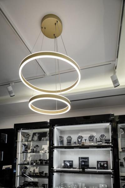 ONE DOUBLE, Pendelleuchte messing 35 W 2700/3000 K 130°